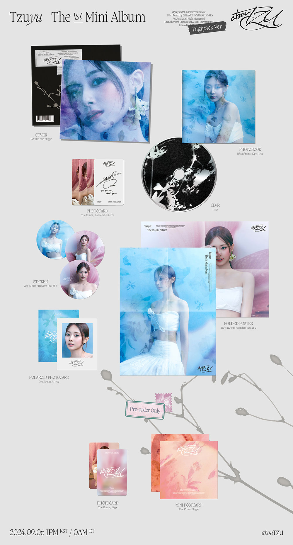 TZUYU (TWICE) - The 1st Mini Album [abouTZU] (Digipack Ver.) – KPOP ...