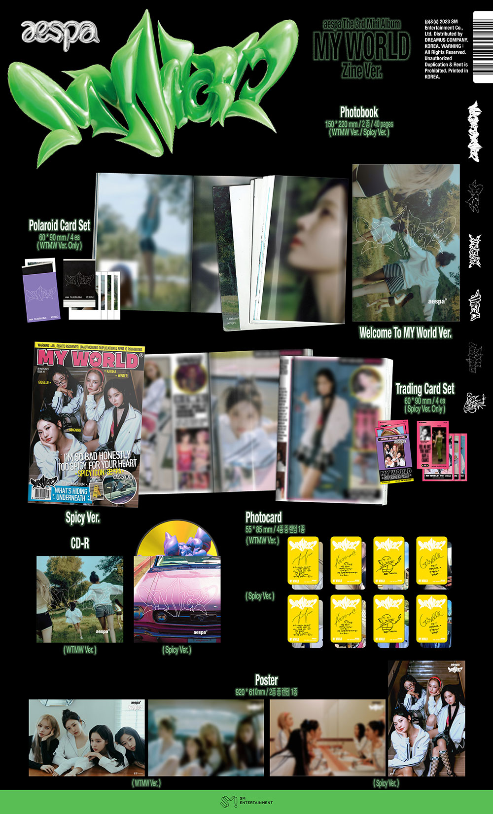 Candy Shop • K-pop Albums - [Sold Out] Aespa - MY WORLD (Zine Ver.)