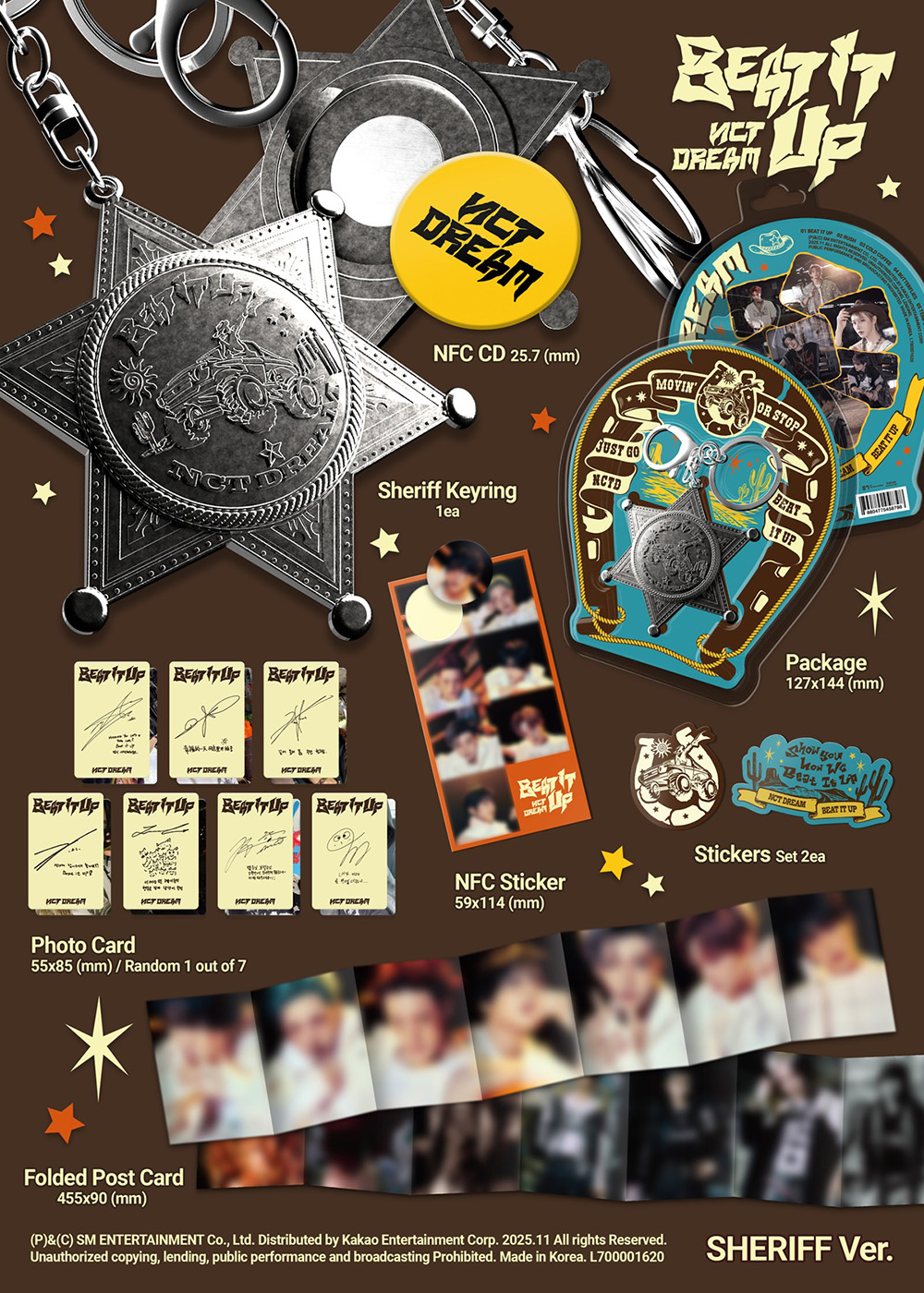 NCT DREAM + 6TH MINI ALBUM [Beat It Up] (SHERIFF VER.) K-MONSTAR