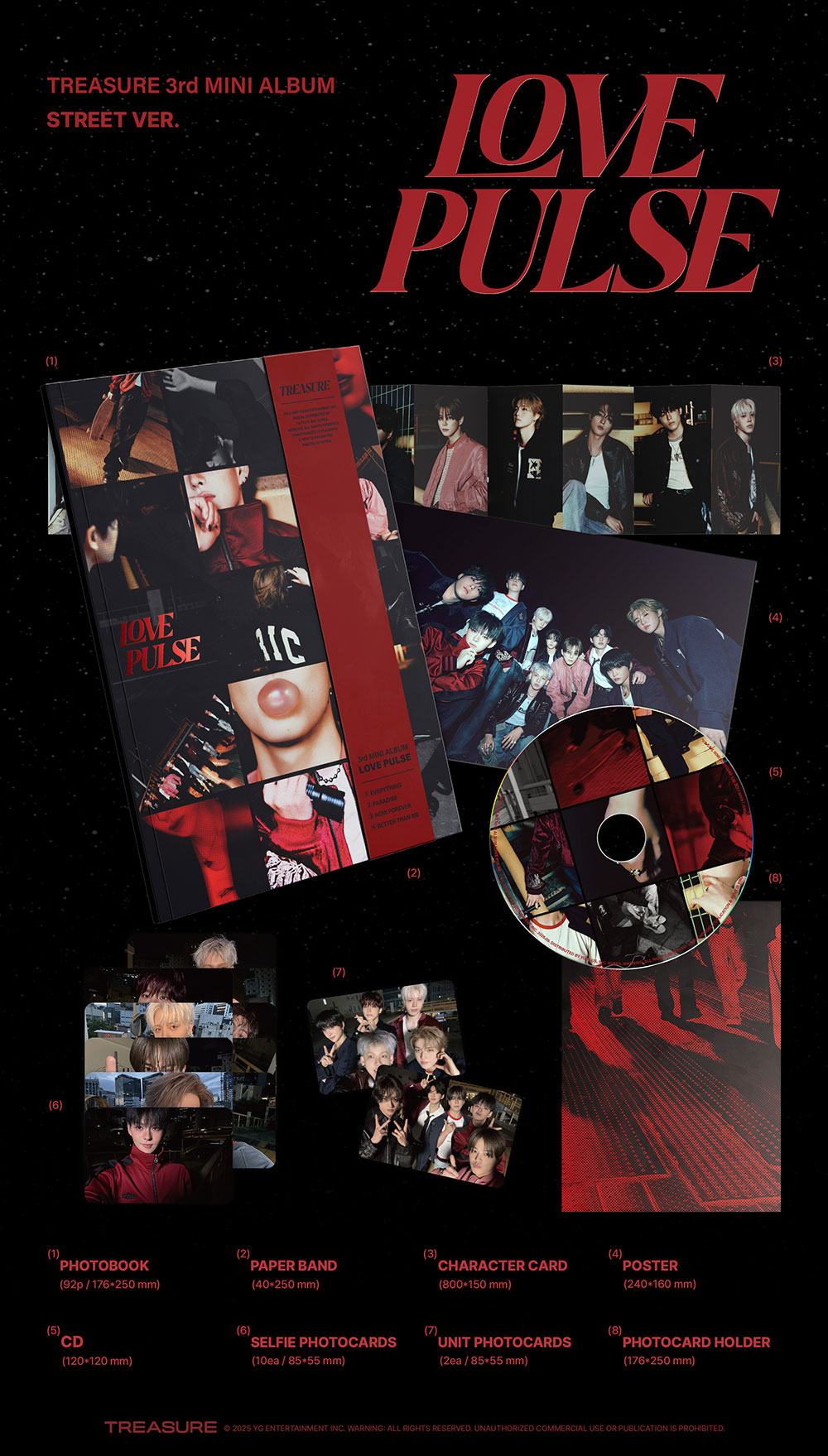 TREASURE- 3rd MINI ALBUM [LOVE PULSE] – KPOP Store in USA