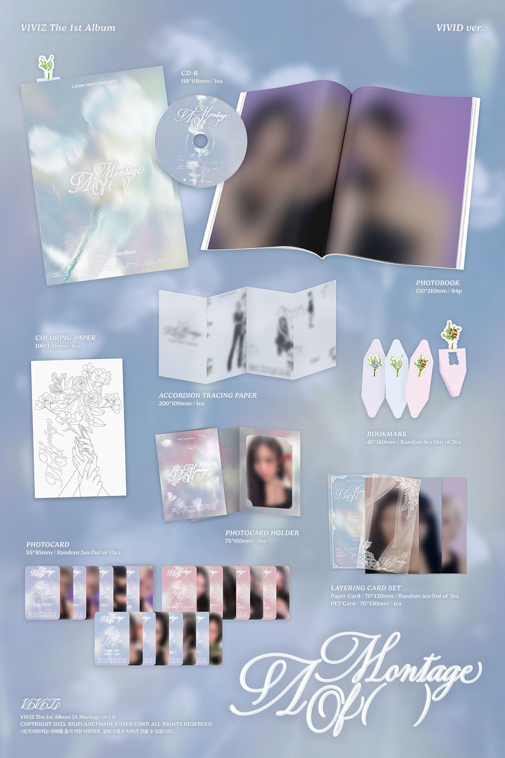 VIVIZ + The 1st Album [A Montage of ()] K-MONSTAR