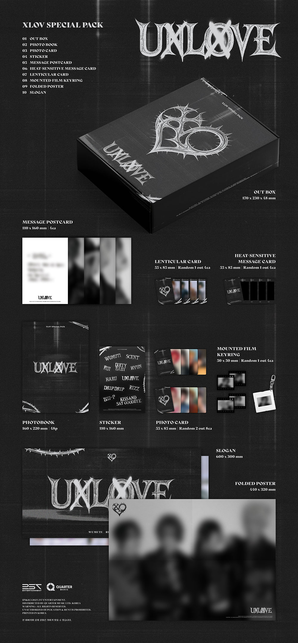 PRE ORDER] XLOV - 1ST MINI ALBUM [UXLXVE] (SPECIAL PACK) – KPOP