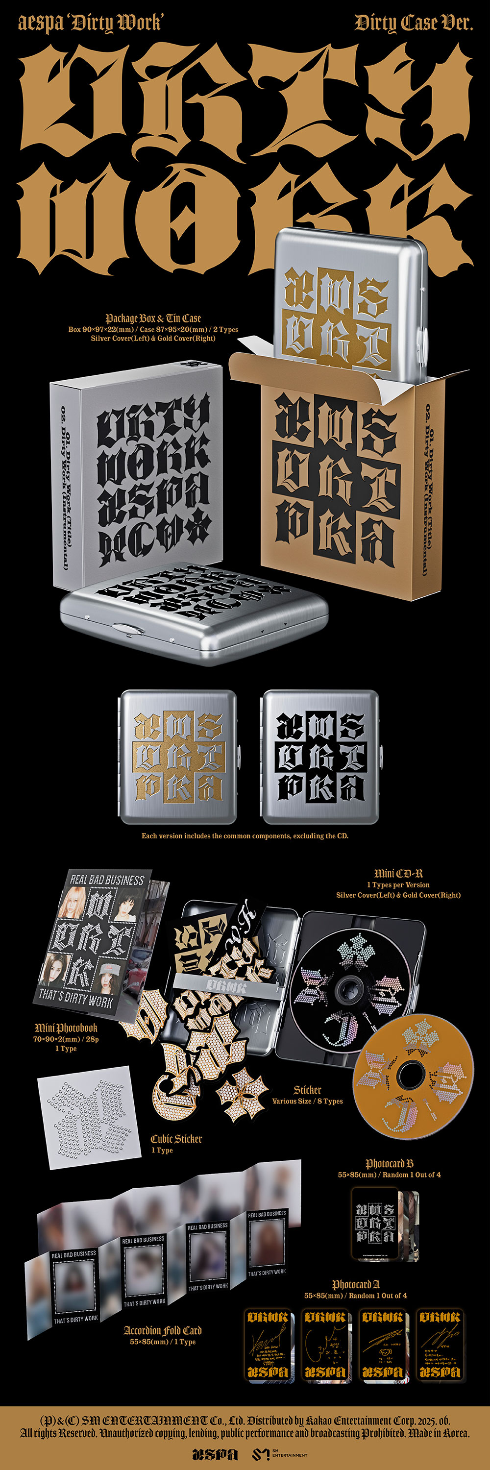 aespa dirty work dirty case 本体 20枚 新品未開封 aespa - [Dirty Work] (Dirty Case Ver.) – KPOP Store in USA