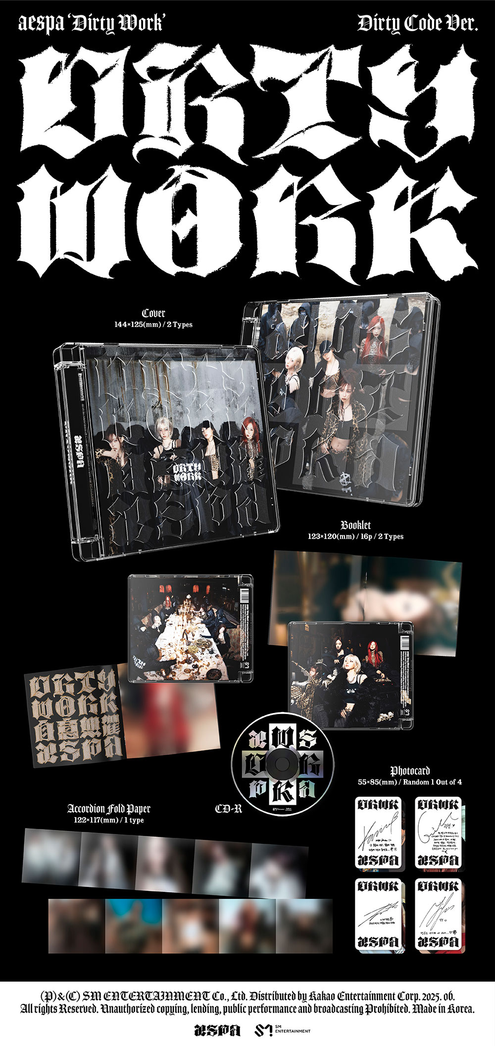 aespa - SINGLE [DIRTY WORK] (DIRTY CODE VER.) – KPOP Store in USA