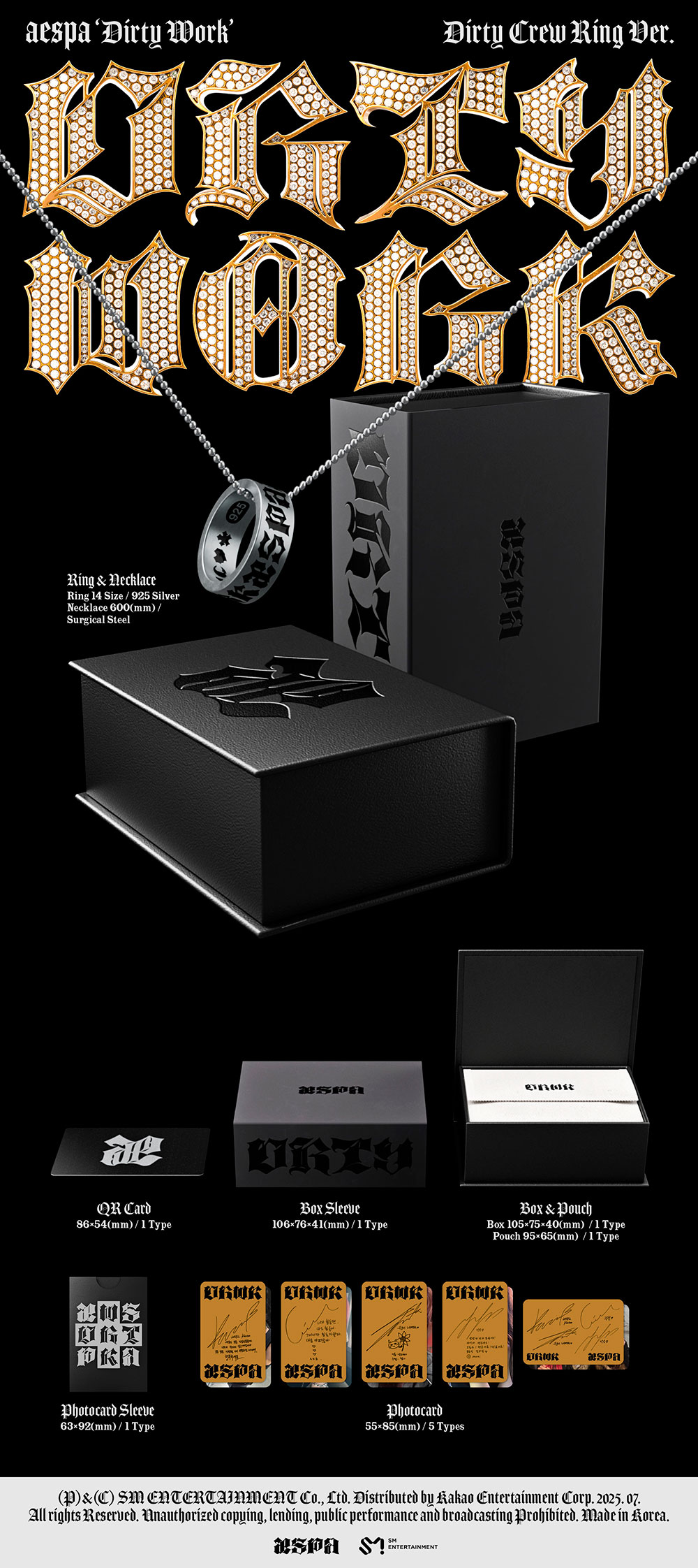 K-POP・アジア aespa dirty work dirty crew ring ver aespa - Dirty Work (Dirty Crew Ring Ver.) – Kpop Nation