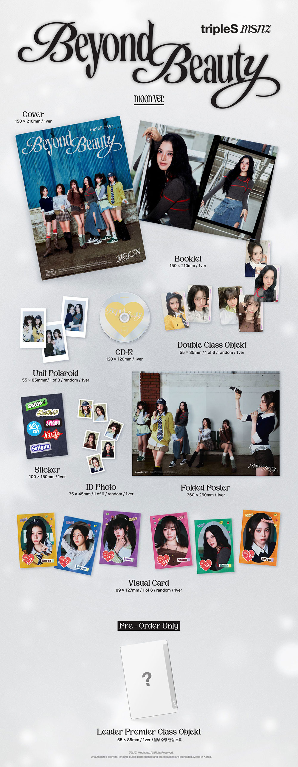 tripleS msnz + MINI ALBUM [Beyond Beauty] K-MONSTAR