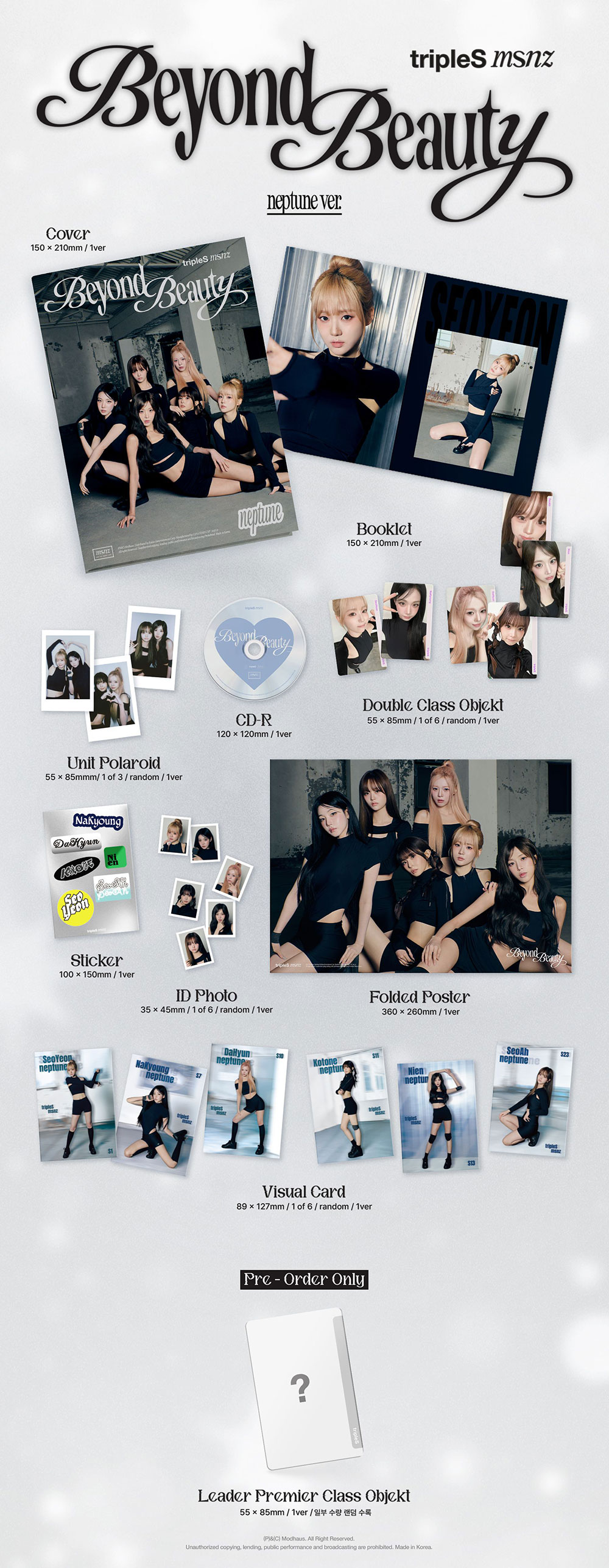 tripleS msnz + MINI ALBUM [Beyond Beauty] K-MONSTAR