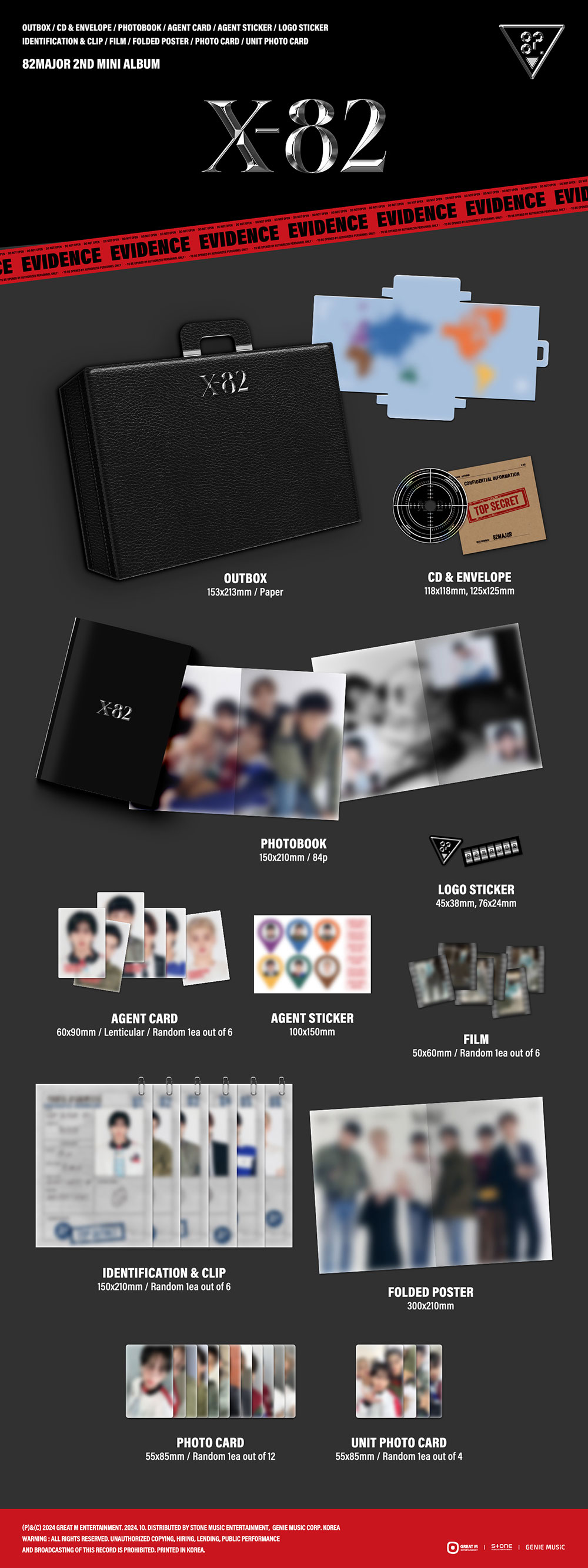 82MAJOR - 2ND MINI ALBUM [X-82] – KPOP Store in USA